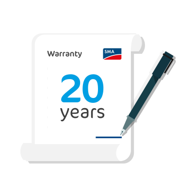 SMA Warranty 20yr