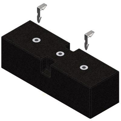 VDV Support block cable basket (incl. 2x mounting clip)