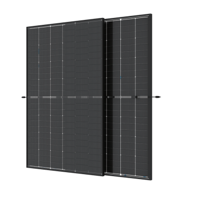 Trina Solar 420W N-type Dual Glass Transparent Mono BiFacial Solar Module - Full Black