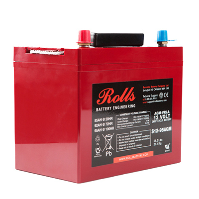 Rolls RB-S12-95AGM | 12V AGM Deep Cycle Battery