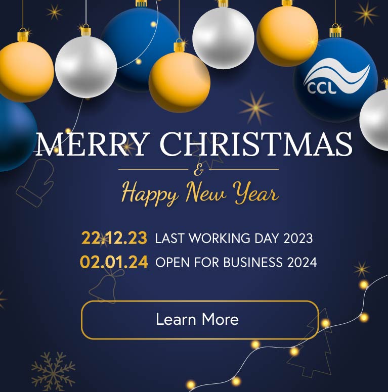 Christmas message from CCL with Festive closure dates