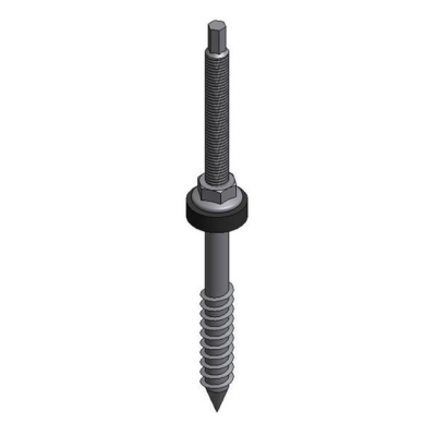 VDV SS hanger bolt - M10x200mm wooden purlin