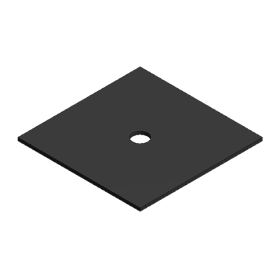 VDV Rubber plate 40x40x1mm