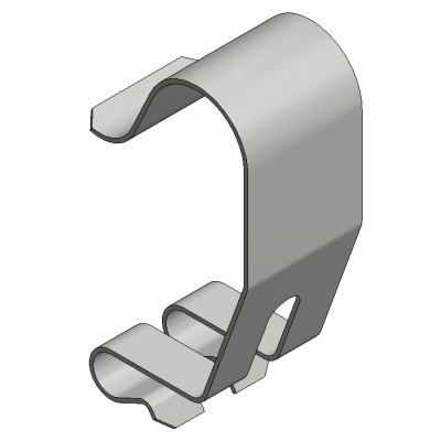 VDV SS cover clamp cable basket h=35 clip-on